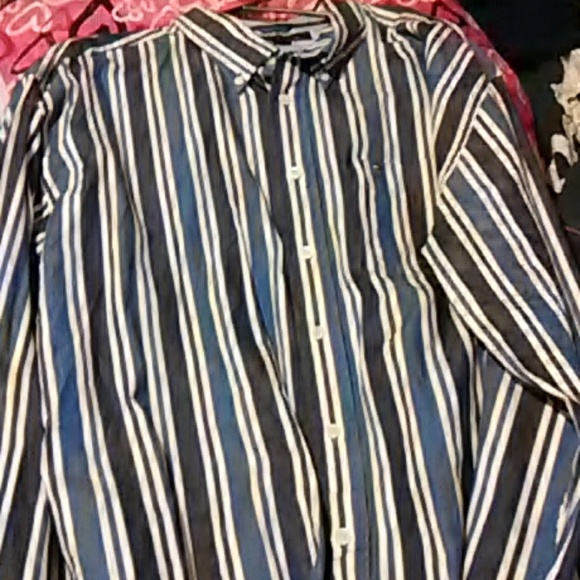 Tommy Hilfiger Striped Button up Dress shirt - Picture 7 of 8